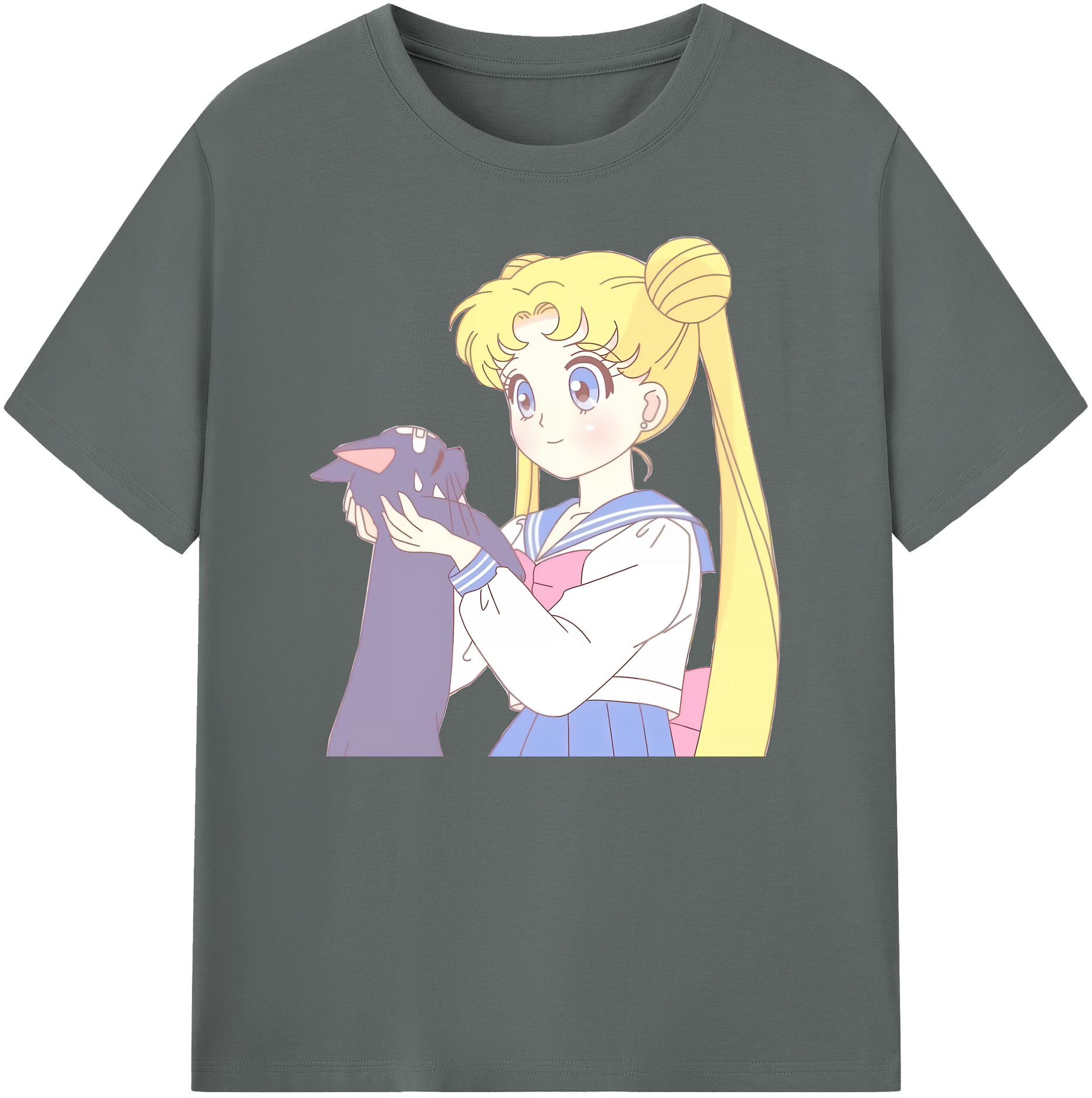 （画像用） 美少女戦士セーラームーン 愛野 美奈子 あいの みなこ Sailor Moon Aino Minako 綿100％ メンズ半袖Tシャツ｜肌触りやわらか＆通気性